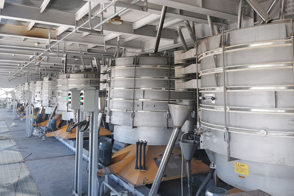 Circular vibrating screen